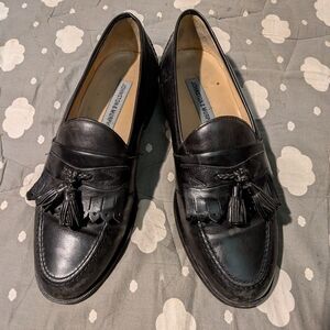 Johnston & Murphy Black Tassel Loafers